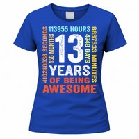 Vintage 13th Birthday Shirt Gift 13 Years Old Being Awesome Women's T-Shirt