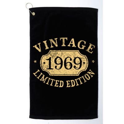 Vintage 1969 Birthday 53rd Limited Edition Platinum Collection Golf Towel