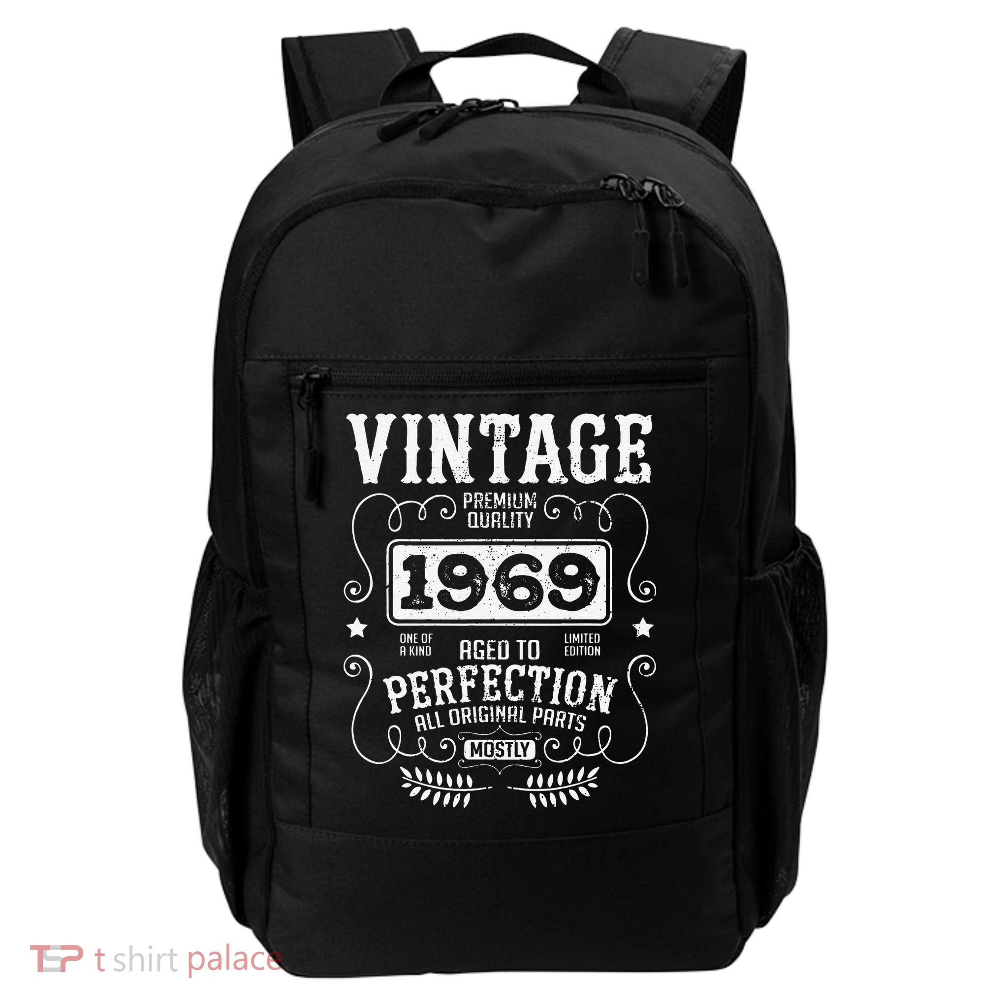 VINTAGE 1969 Birth Year Birthday Funny Quotes Retro Graphic Backpack