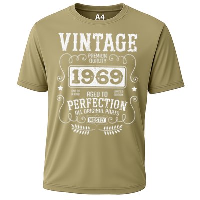 VINTAGE 1969 Birth Year Birthday Funny Quotes Retro Graphic Performance Shirt