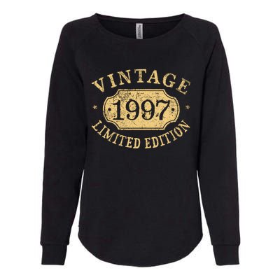 Vintage 1997 Birthday 25th Limited Edition Womens California Wash Sweatshirt