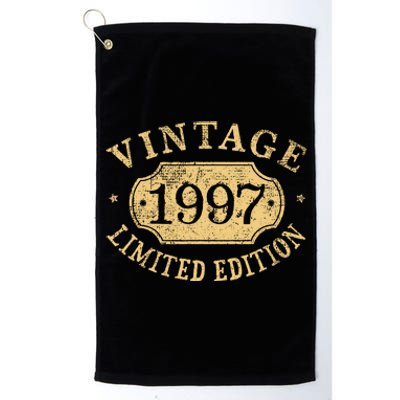 Vintage 1997 Birthday 25th Limited Edition Platinum Collection Golf Towel