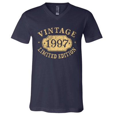 Vintage 1997 Birthday 25th Limited Edition V-Neck T-Shirt