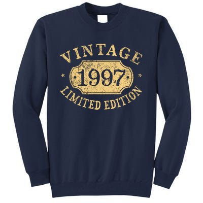 Vintage 1997 Birthday 25th Limited Edition Tall Sweatshirt