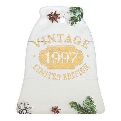 Vintage 1997 Birthday 25th Limited Edition Ceramic Bell Ornament