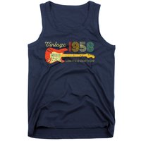 Vintage 1958 Birthday Gifts Guitar Lovers 65th Birthday Tank Top