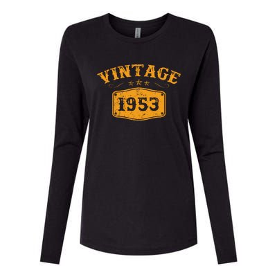 Vintage 1953 Birthday Gifts Womens Cotton Relaxed Long Sleeve T-Shirt