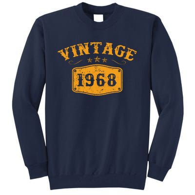 Vintage 1968 Birthday Gifts Tall Sweatshirt