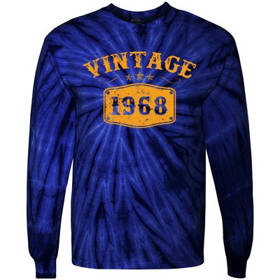 Vintage 1968 Birthday Gifts Tie-Dye Long Sleeve Shirt