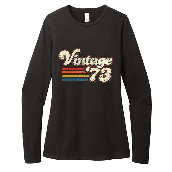 Vintage 1973 Birthday Womens CVC Long Sleeve Shirt