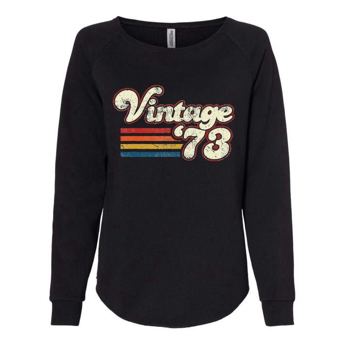 Vintage 1973 Birthday Womens California Wash Sweatshirt