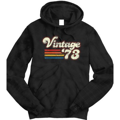 Vintage 1973 Birthday Tie Dye Hoodie