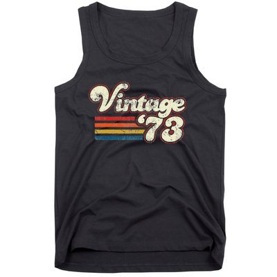 Vintage 1973 Birthday Tank Top