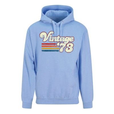 Vintage 1973 Birthday Unisex Surf Hoodie