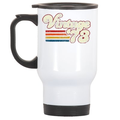 Vintage 1973 Birthday Stainless Steel Travel Mug