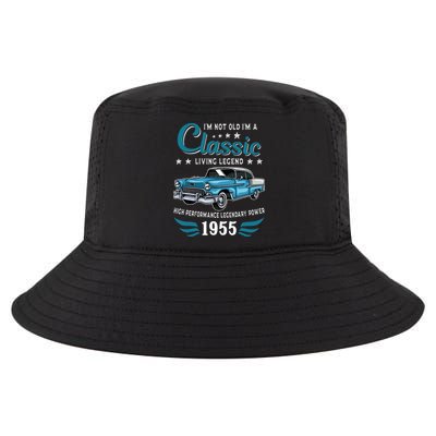 Vintage 1955 Birthday Classic Car For Legends Born In 1955 Cool Comfort Performance Bucket Hat