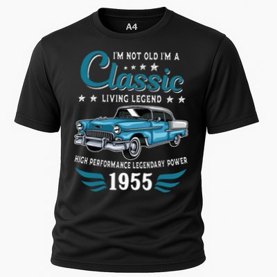 Vintage 1955 Birthday Classic Car For Legends Born In 1955 Cooling Performance Crew T-Shirt