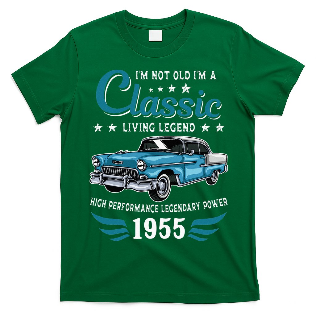 Vintage 1955 Birthday Classic Car For Legends Born In 1955 T-Shirt