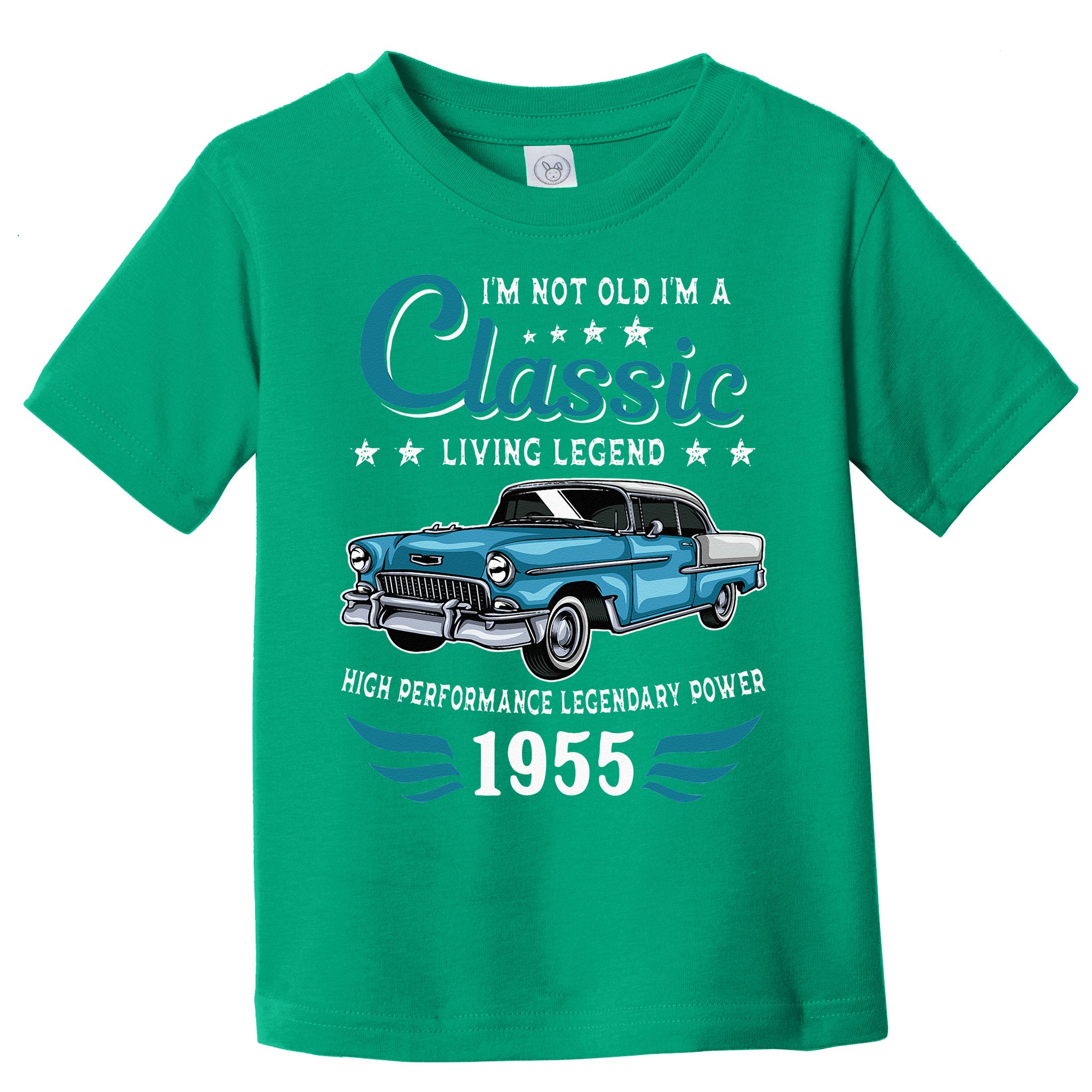 Vintage 1955 Birthday Classic Car For Legends Born In 1955 Toddler T-Shirt