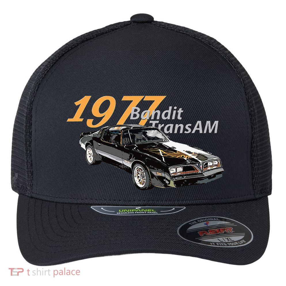 Vintage 1977 Bandit Am Muscle Cars 1970s Flexfit Unipanel Trucker Cap