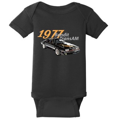 Vintage 1977 Bandit Am Muscle Cars 1970s Baby Bodysuit