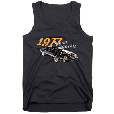 Vintage 1977 Bandit Am Muscle Cars 1970s Tank Top