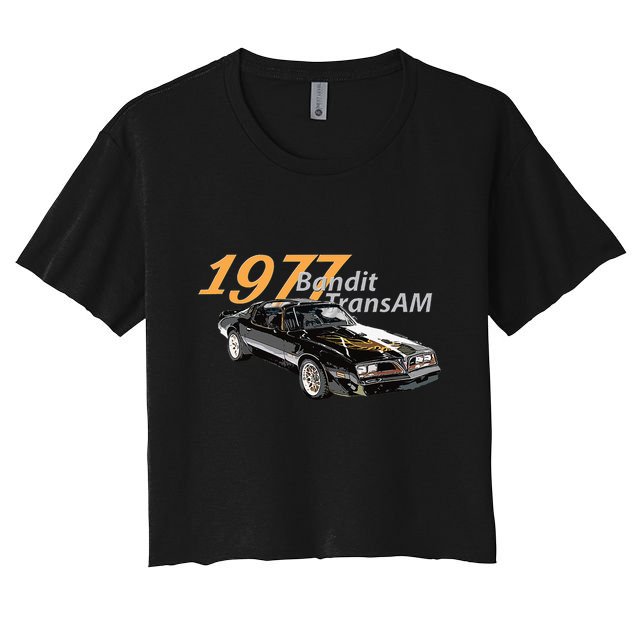 Vintage 1977 Bandit Am Muscle Cars 1970s Crop Top