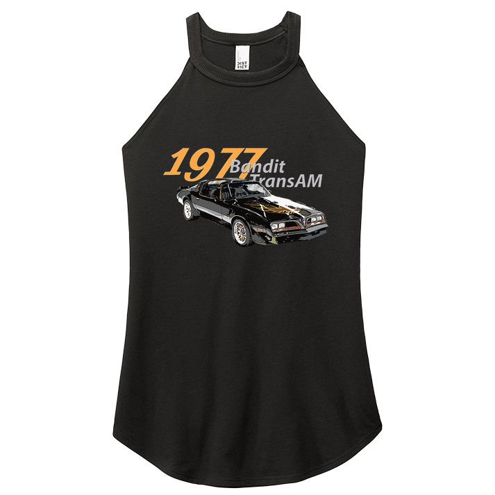 Vintage 1977 Bandit Am Muscle Cars 1970s Women's Perfect Tri Rocker Tank