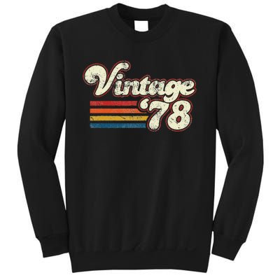 Vintage 1978 Birthday Cute Sweatshirt