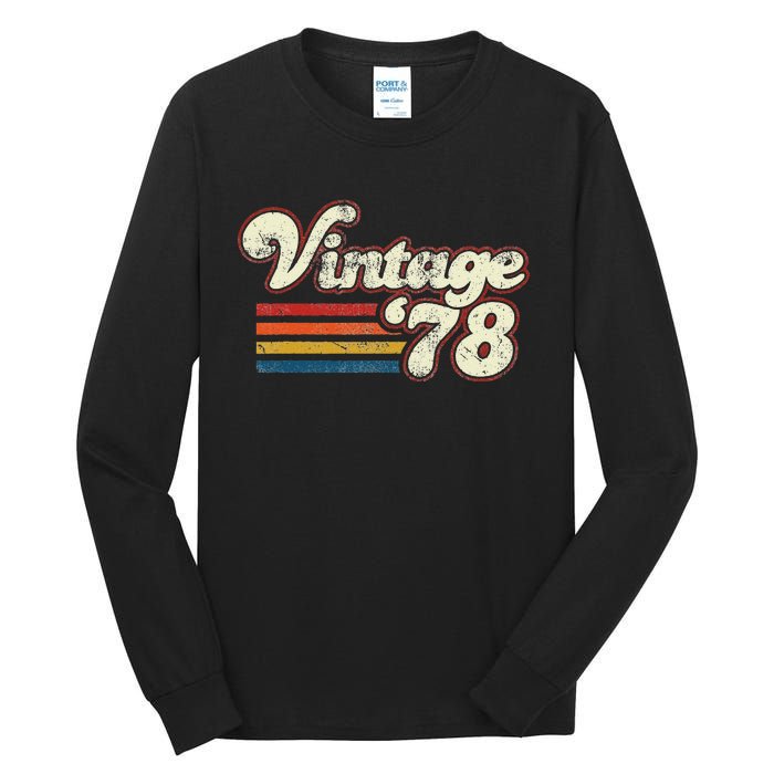 Vintage 1978 Birthday Cute Tall Long Sleeve T-Shirt