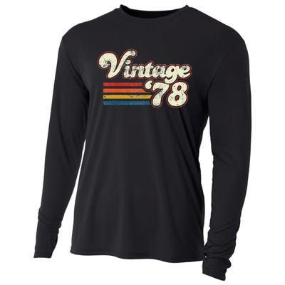 Vintage 1978 Birthday Cute Cooling Performance Long Sleeve Crew