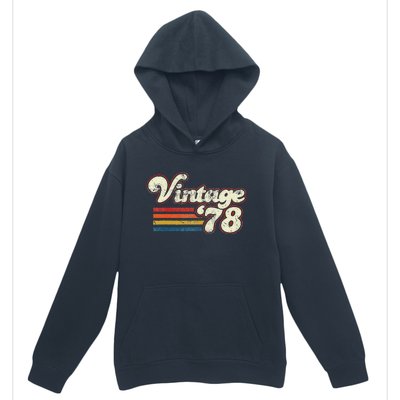 Vintage 1978 Birthday Cute Urban Pullover Hoodie