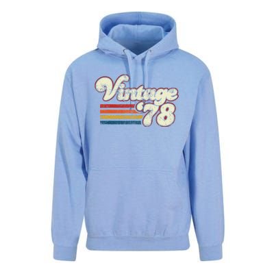 Vintage 1978 Birthday Cute Unisex Surf Hoodie