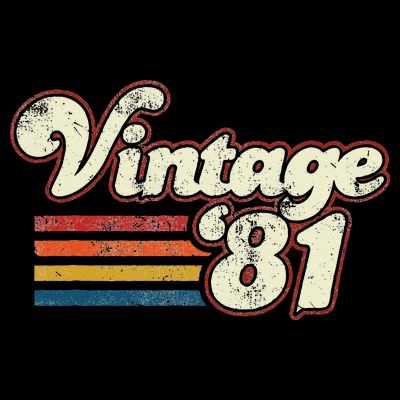 Vintage 1981 Birthday T-Shirt