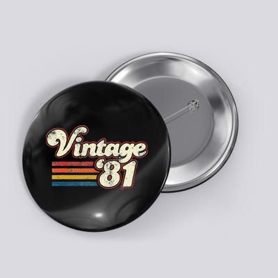 Vintage 1981 Birthday Button