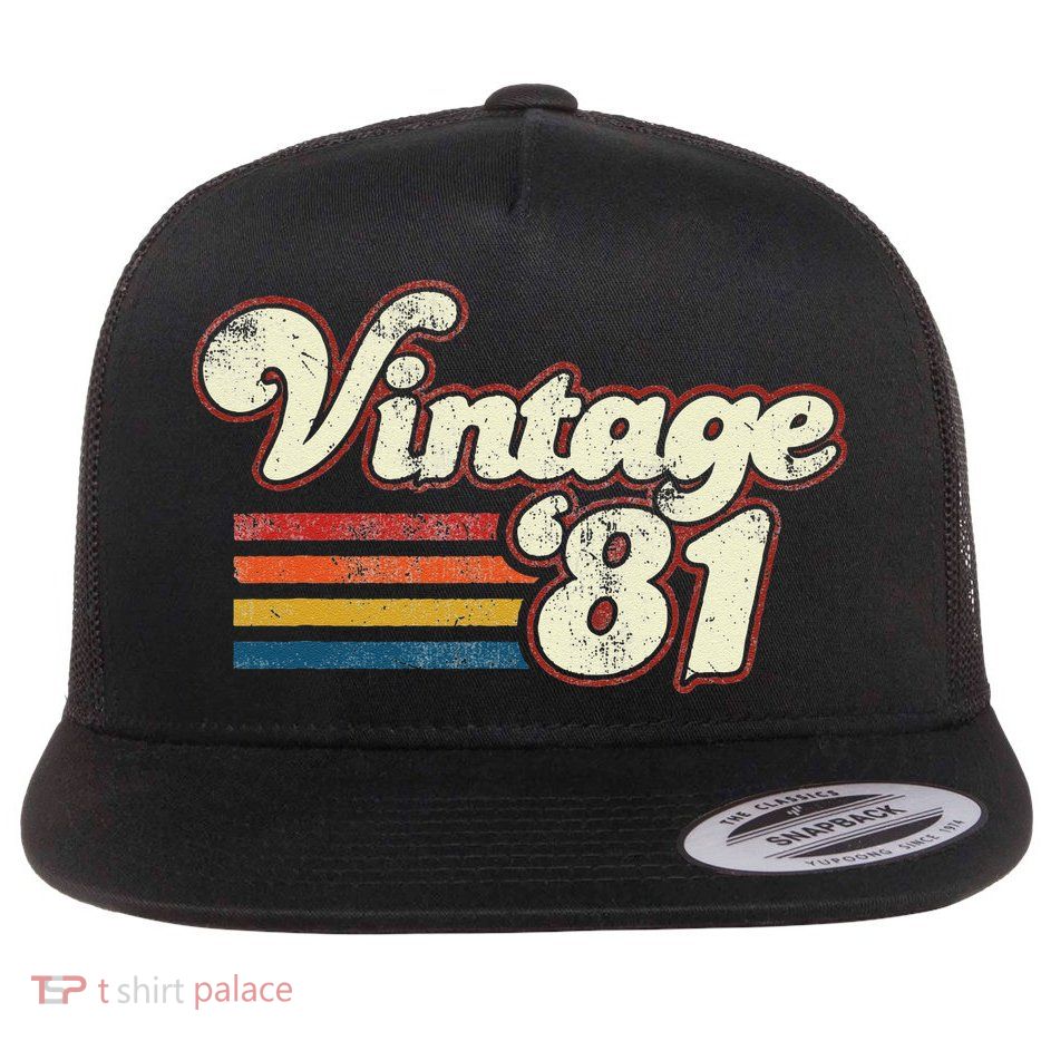 Vintage 1981 Birthday Flatbill Hat