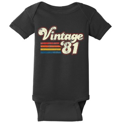 Vintage 1981 Birthday Baby Bodysuit