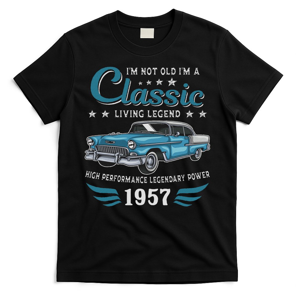 Vintage 1957 Birthday Classic Car For Legends Born In 1957 T-Shirt