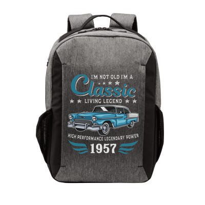 Vintage 1957 Birthday Classic Car For Legends Born In 1957 Vector Backpack