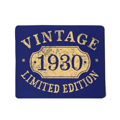 Vintage 1930 Birthday 92nd Limited Edition Mousepad