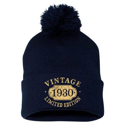 Vintage 1930 Birthday 92nd Limited Edition Pom Pom 12in Knit Beanie