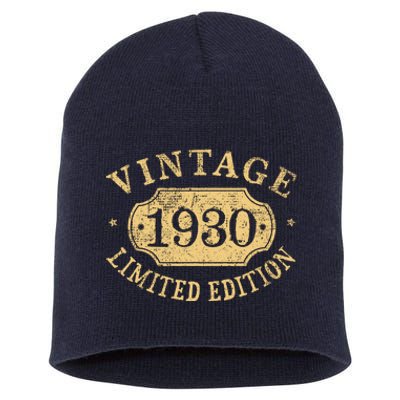 Vintage 1930 Birthday 92nd Limited Edition Short Acrylic Beanie