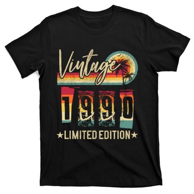 Vintage 1990 Birthday Gift Limited Edition Funny And Cool Family Gift T-Shirt