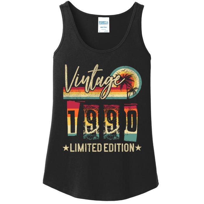 Vintage 1990 Birthday Gift Limited Edition Funny And Cool Family Gift Ladies Essential Tank