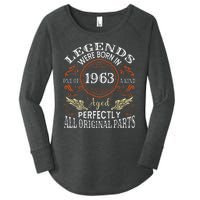 Vintage 1963 Classic Turning 60 Years 60th Birthday Women's Perfect Tri Tunic Long Sleeve Shirt