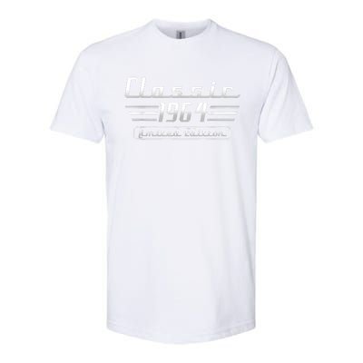 Vintage 1964 Classic Car 60th Birthday Gifts 60 Year Old Softstyle CVC T-Shirt