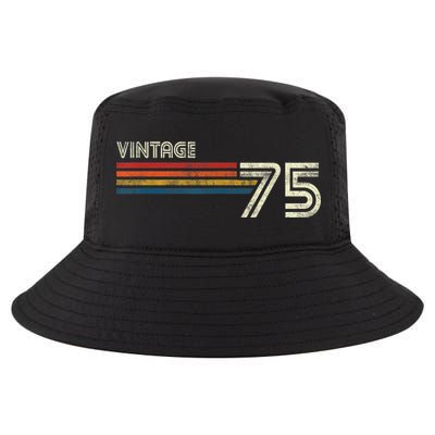 Vintage 1975 Chest Stripe 48 Birthday Cool Comfort Performance Bucket Hat