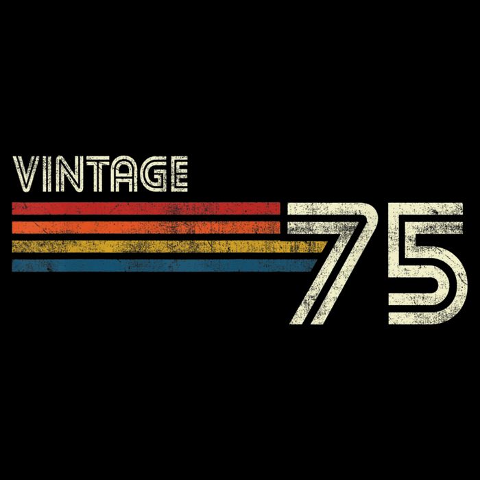 Vintage 1975 Chest Stripe 48 Birthday Backpack