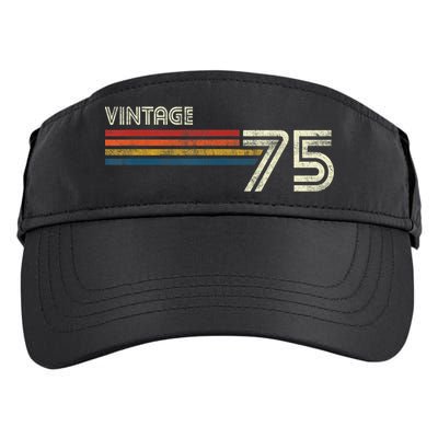 Vintage 1975 Chest Stripe 48 Birthday Adult Drive Performance Visor