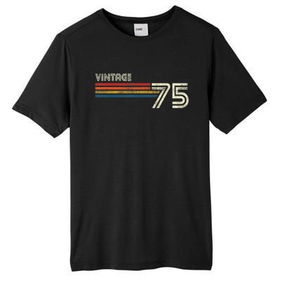 Vintage 1975 Chest Stripe 48 Birthday Tall Fusion ChromaSoft Performance T-Shirt